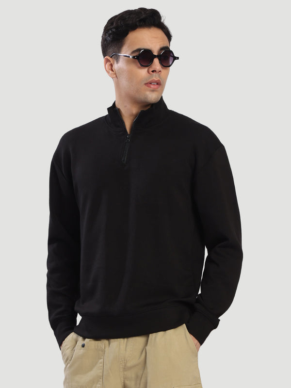 Men Quarter zip scuba Sweatshirt