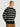 Men Black grey stripedand Structured sweater