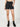 Women Charcoal Regular Fit Denim Shorts