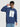 Men Crew Neck Drop Shoulder Graphic printed Navy Sweatshirt