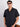 Men Navy Blue Textured Resort Collar Shirt