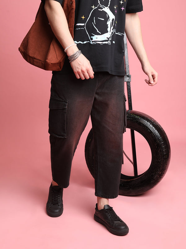 Men Loose Cargo Trousers
