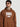 Men Relax fit kangaroo pocket Graphic printed Brown hoodie