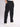 Men Black Cargo Trousers with Drawstring