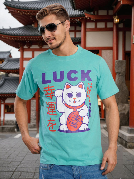 Men Graphic Printed Regular Fit Cotton T-shirt