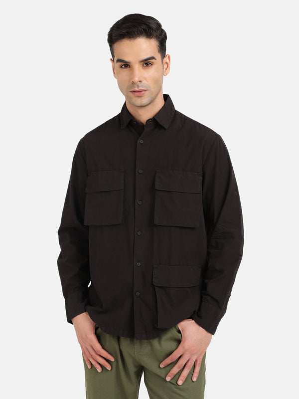 Men Relaxed Fit Opaque Casual Shirt
