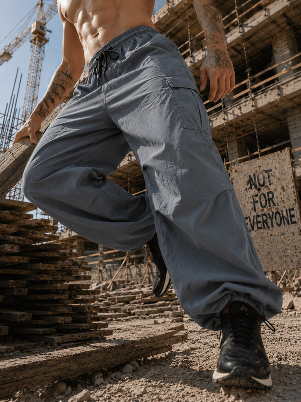 Men Parachute Utility Cargo Trouser