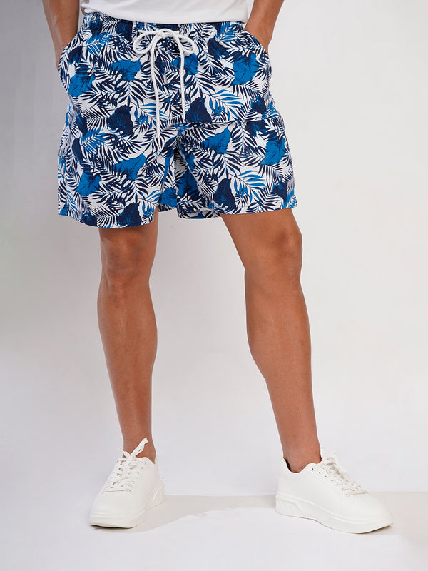 Men Blue Printed Relax fit Boxer Shorts