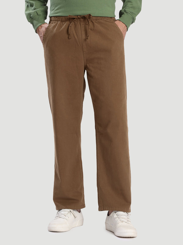 Men Brown relaxed Fit Trousers