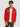 Men Relaxed front zipper Graphic print red hoodie