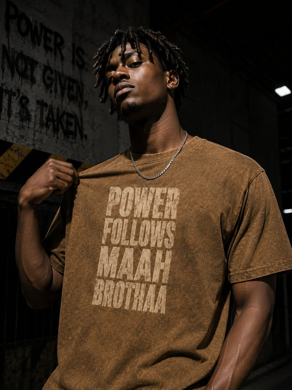 Men Brown Regular Graphic T-Shirt