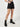 Women Charcoal Regular Fit Denim Shorts