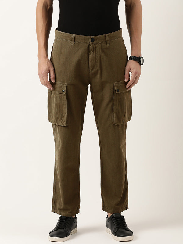 Men Relaxed Cargo Trousers
