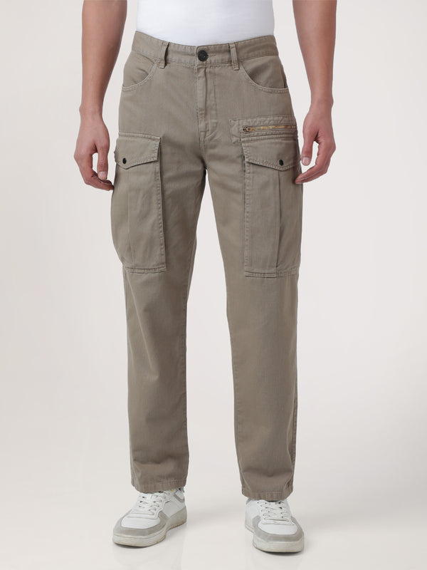 Men Relaxed Cargo Trousers
