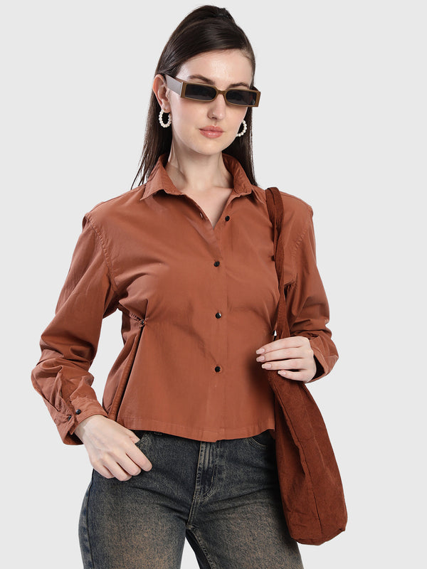 Women Brown Shirt