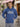 Men Relax fit kangaroo pocket Graphic printed Navy hoodie