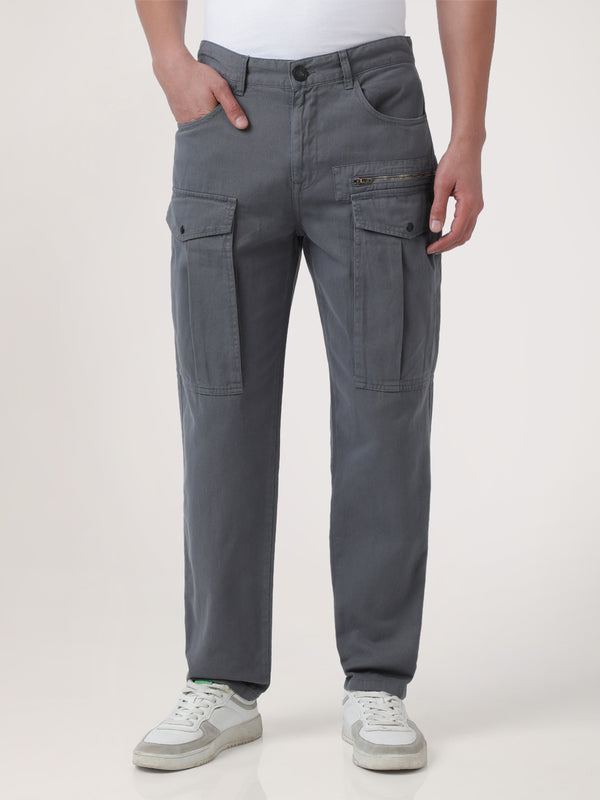 Men Relaxed Cargo Trousers