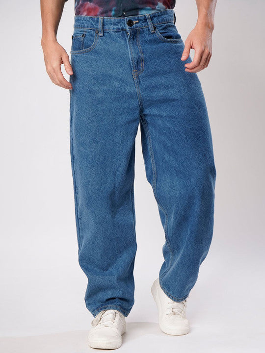 Men Mid-Rise Baggy Jeans