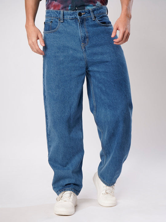 Men Blue Baggy Jeans