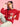 Women Red Full Sleeve Oversize Printed Sweatshirt