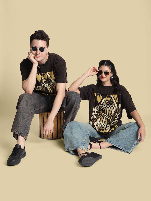 Men Oversize Graphic print Washed T Shirt