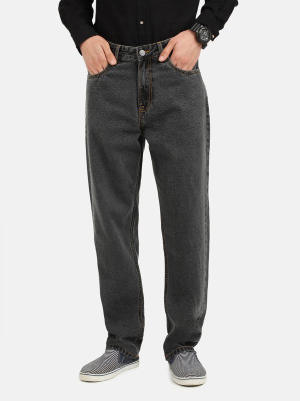 Men Charcoal Straight Jeans