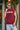 Men Maroon Graphic Printed Sleeveless Hoodie with kangaroo pocket