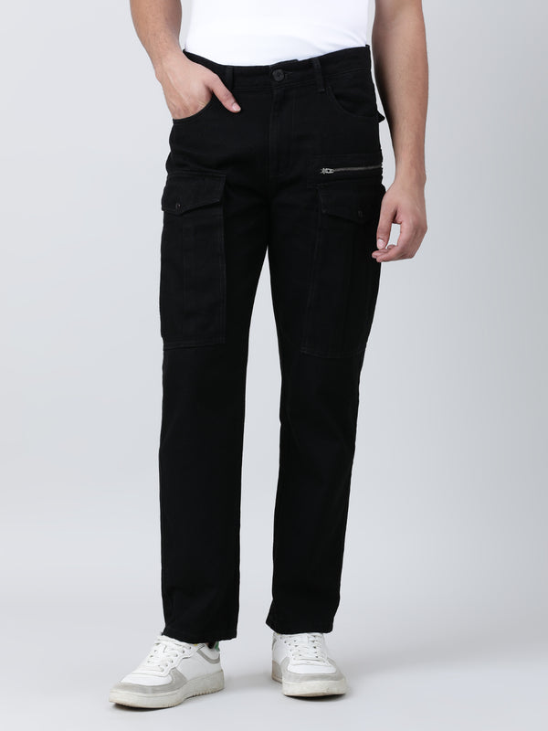 Men Relaxed Cargo Trousers