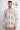 Men White and Brown Floral Printed Slub TextureShirt