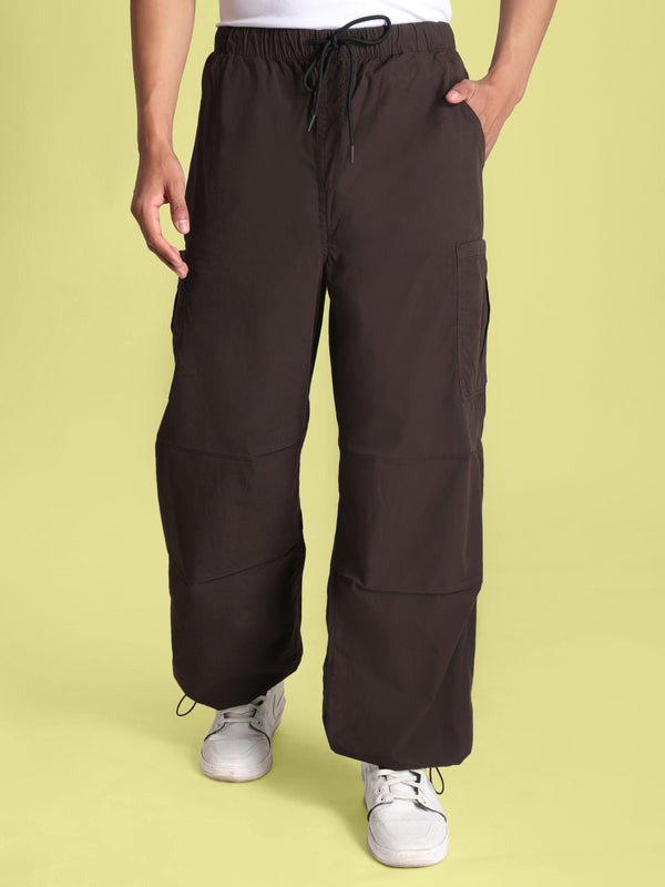Men Brown Cargo Trousers