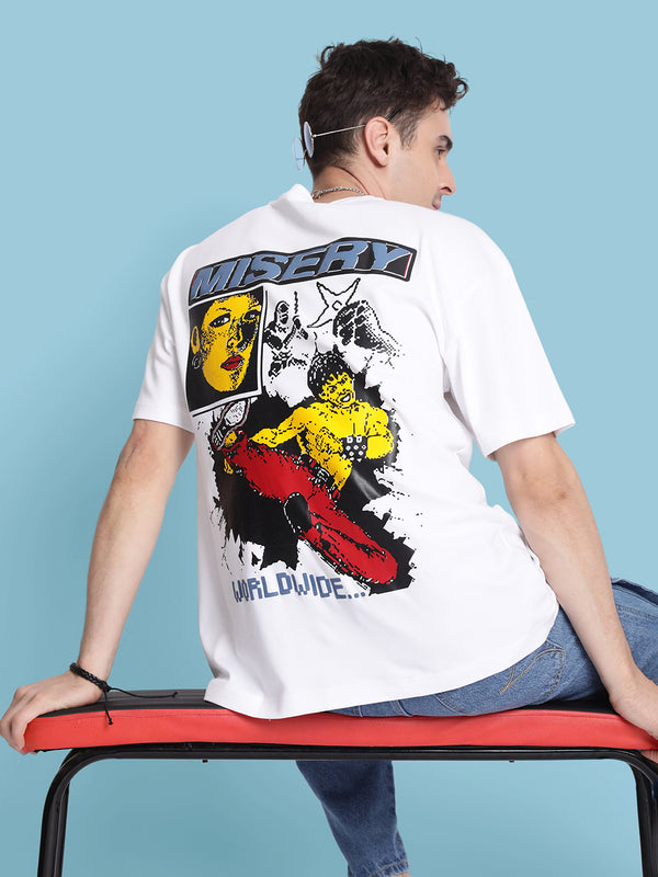 Men Misery Graphic Print T Shirt