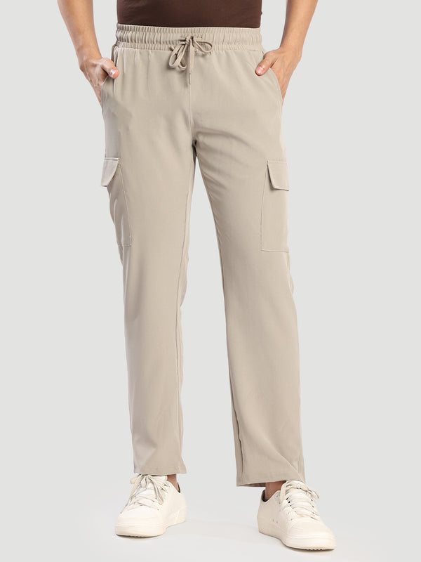Men lightweight Straight fit Cargo Trouser with Elasticated waistband