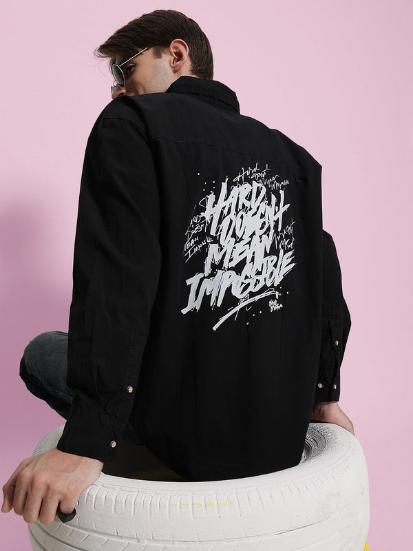 Men Oversized Shirt