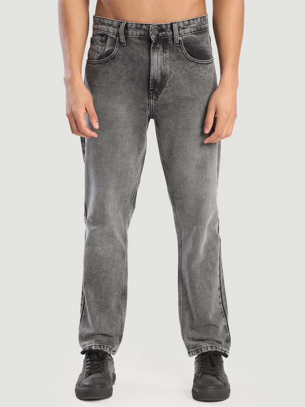 Men Regular Fit Washed  Denim