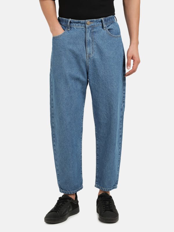 Men Blue Loose Fit Denim Jeans