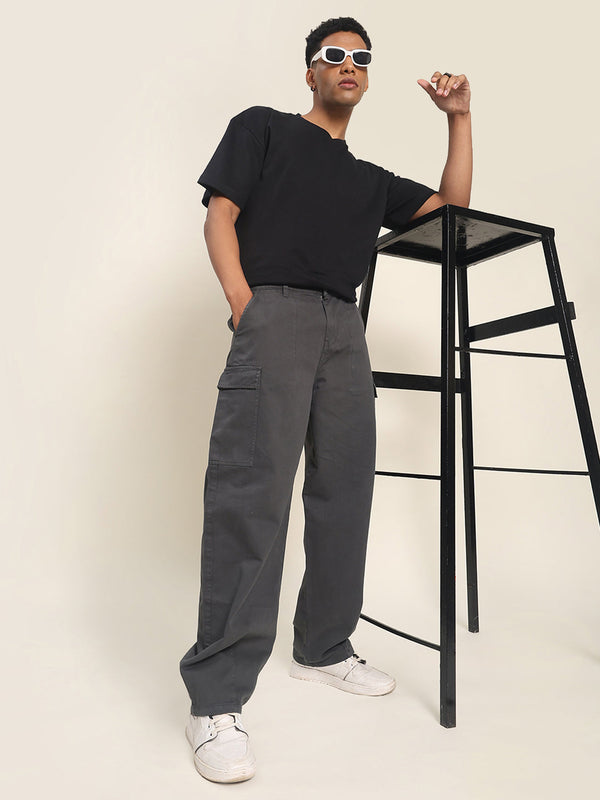 Men Relaxed Cargo Trousers