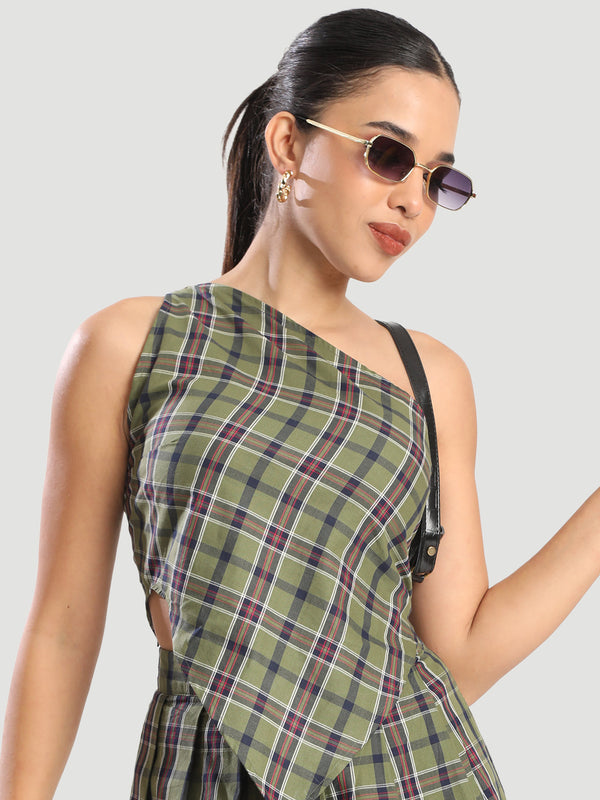 Women Slim Fit Back Tie Up Bandana Top