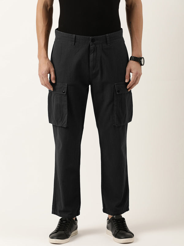 Men Relaxed Cargo Trousers