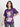 Women Purple 'Radiance' Graphic Oversized Tshirt