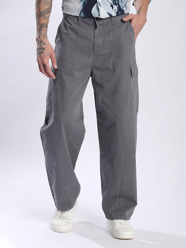 Men Loose Cargo Trousers