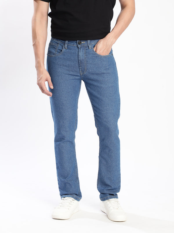 Men Blue Stretchable Slim Fit Jeans