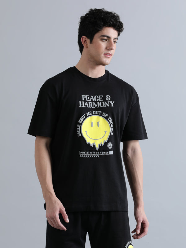 Men's Graphic Print Oversized T-shirt