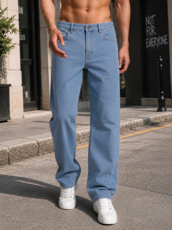 Men Blue Straight Jeans
