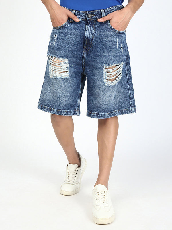 Men Distressed Shorts