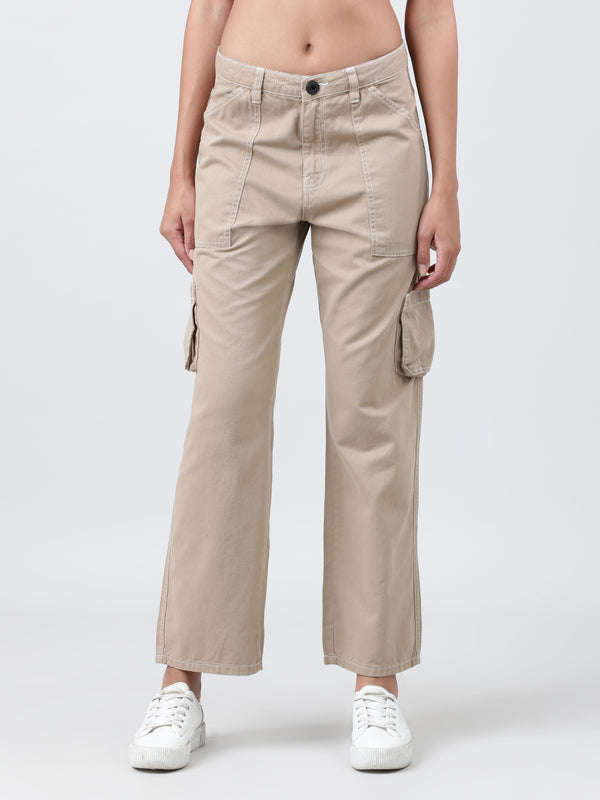 Women Straight Cargo Trousers