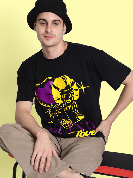 Men Graphic Printed Oversized Fit T-Shirt