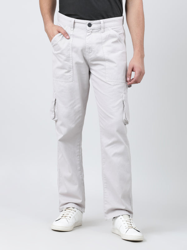 Men Straight Cargo Trousers