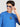 Men Blue coloured Drop shoulder Oversized T Shirt with embroidery badge