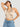 Women Criscross adjustable beige satin top