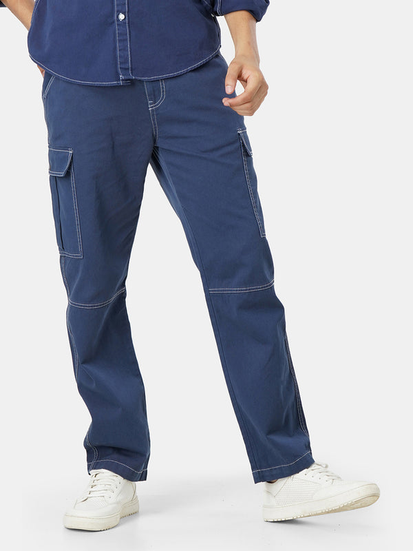 Men Relaxed Cargo Trousers